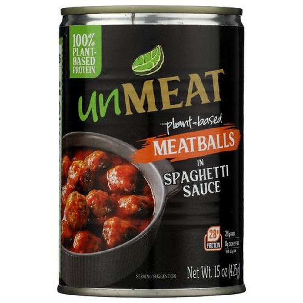 Plant Based Meatballs in Spaghetti Sauce