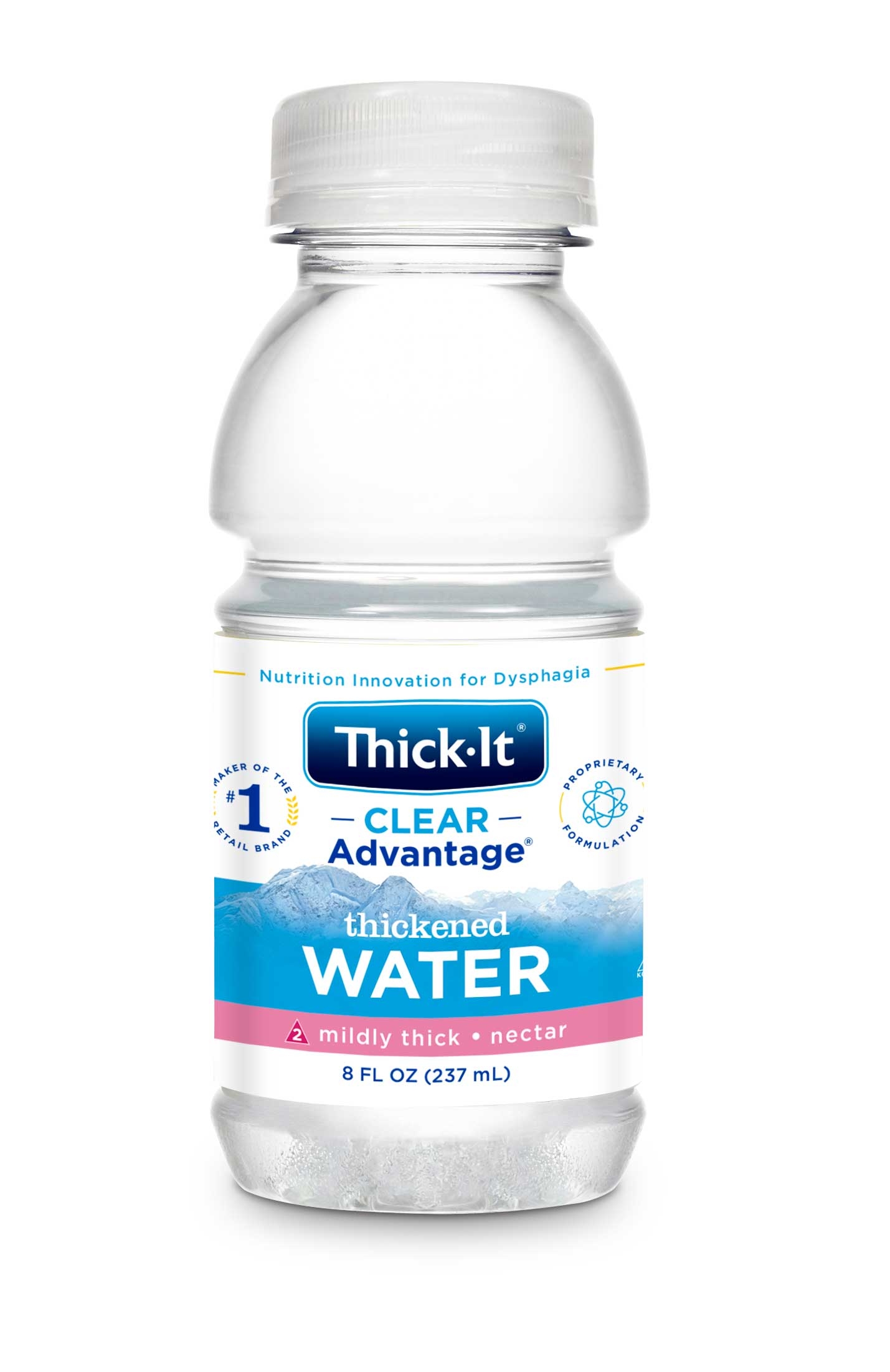 Thick It AquaCare H2O Nectar Consistency Thickened Water Beverage, 8 Ounce -- 24 per case.