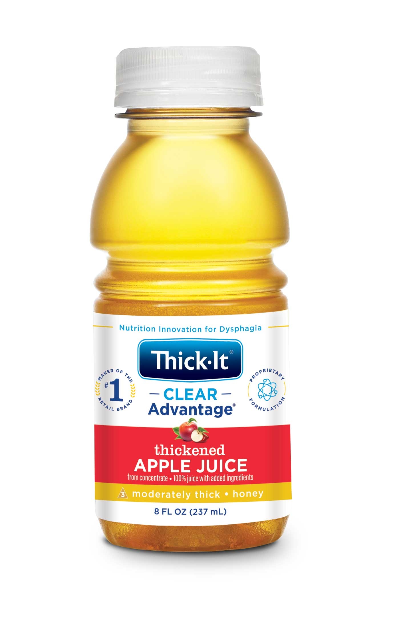 Thick It Aqua Care H20 Honey Apple Juice, 8 Fluid Ounce -- 24 per case.