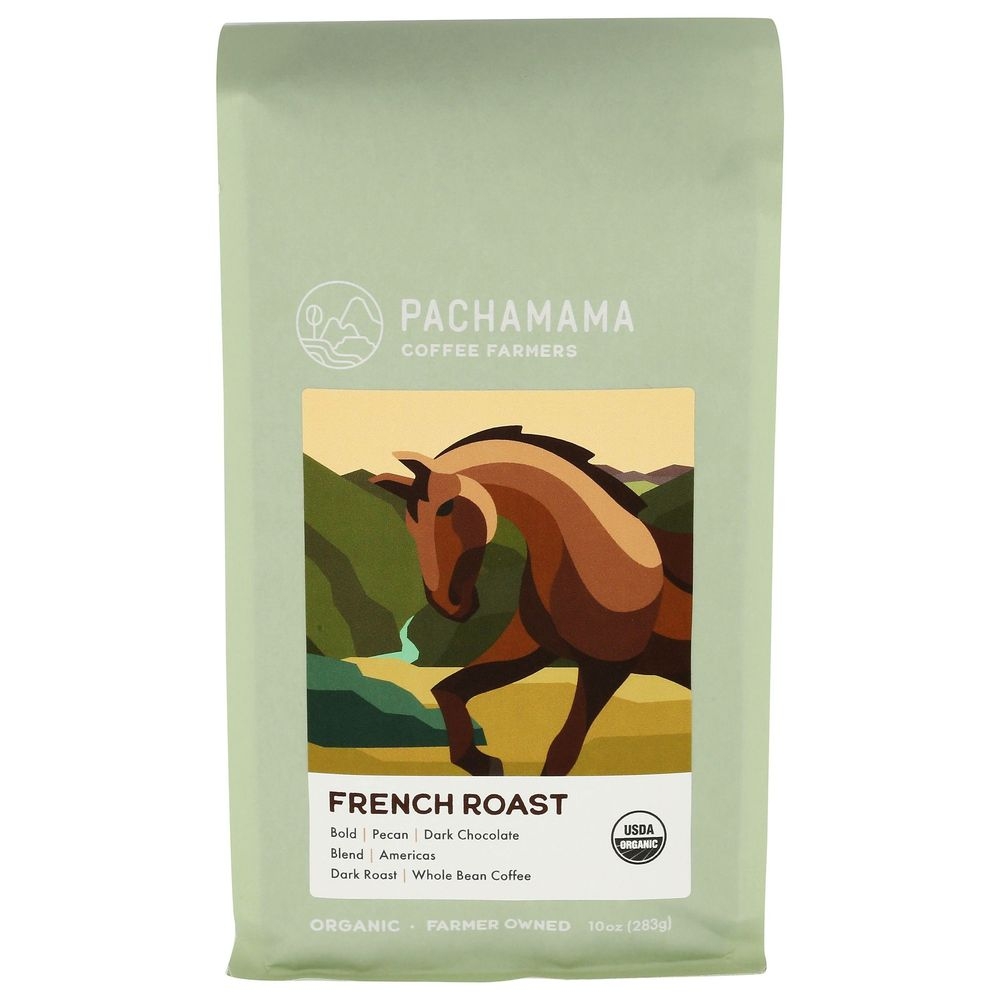 Organic French Roast Whole Bean Coffee 10 Ounce