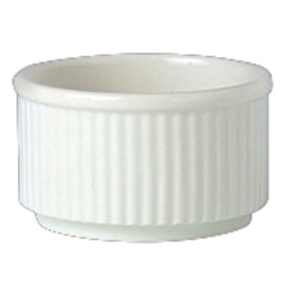 Simplicity White Alumina Vitrified 4 Ounce Ramekin, 36 count