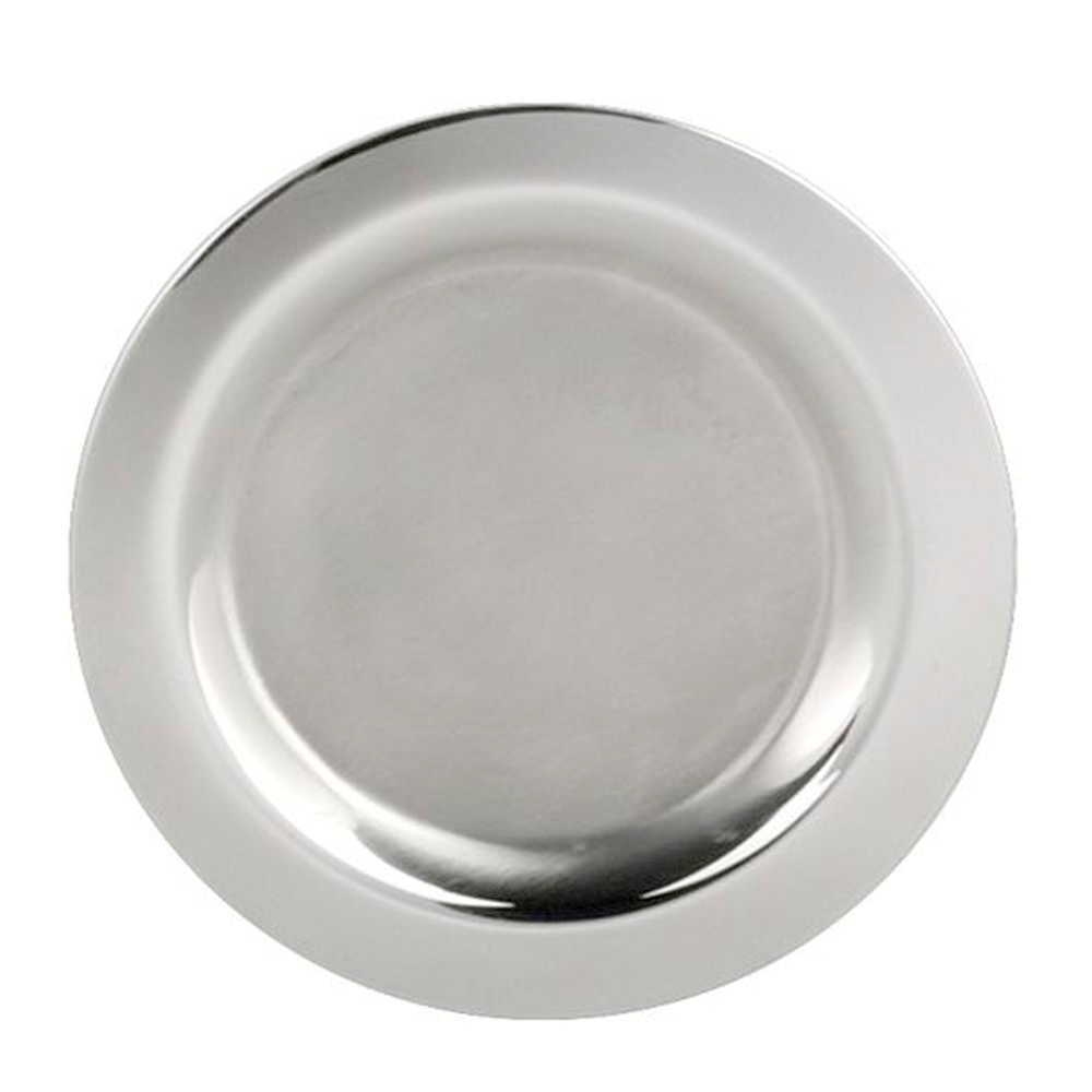 5 3/4 inch Metal Satin Finish Wine Coaster, 4 count