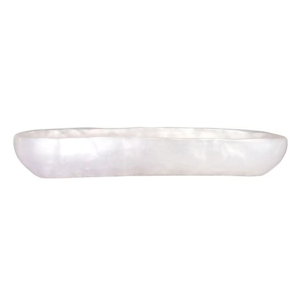 Wave Shell Resin Trough Centerpiece, 22 inch