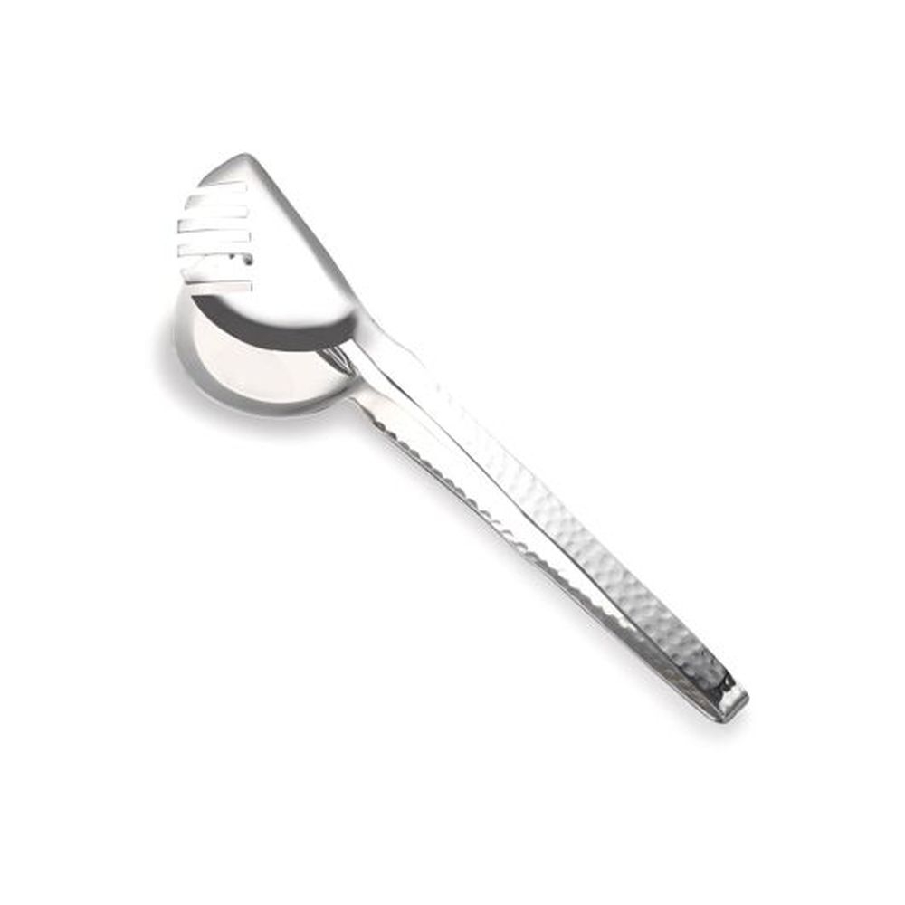 18/10 Stainless Steel Hammered Salad Tong, 10 inch, 6 count
