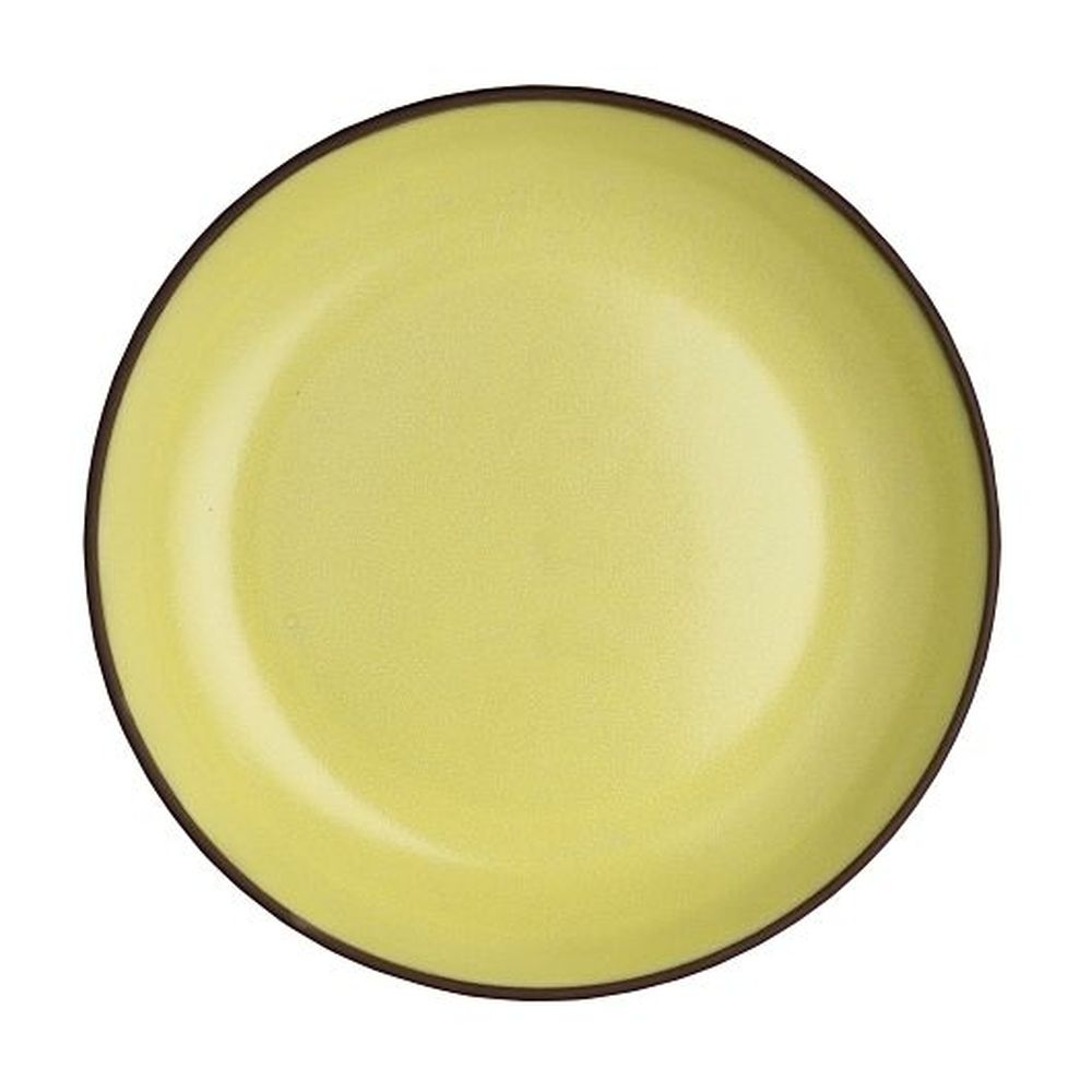 Spice Saffron Stoneware 8.75 inch Deep Plate, 12 count