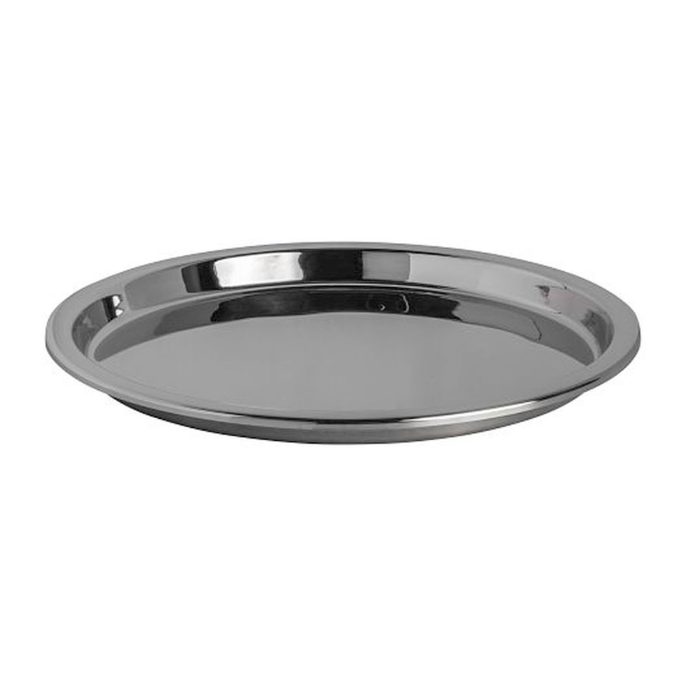 18/10 Stainless Steel Round Shallow Food Pan, 2 Gallon Capacity