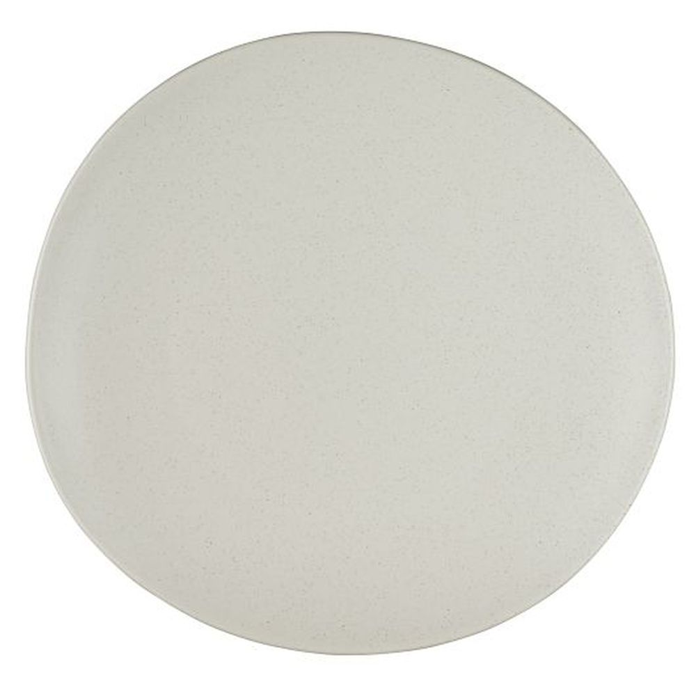 Potter's Collection 7.5 inch Shell Porcelain Organic Coupe Plate, 24 count