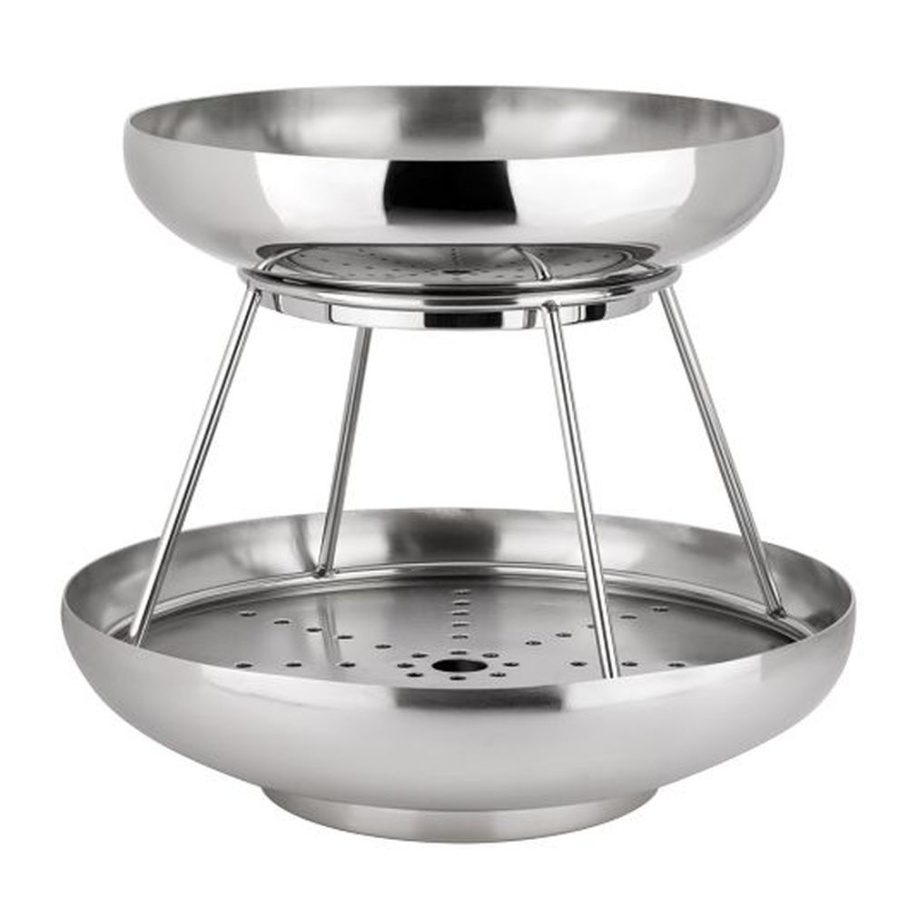 18/10 Stainless Steel 2-Tier Coupe Seafood Stand