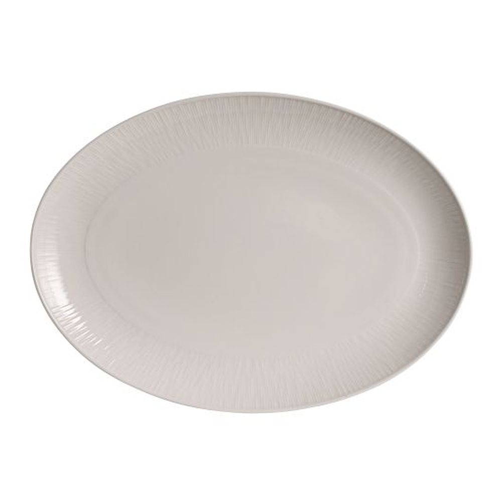Lucia Bone China 9.0 inch Oval Coupe Platter, 24 count