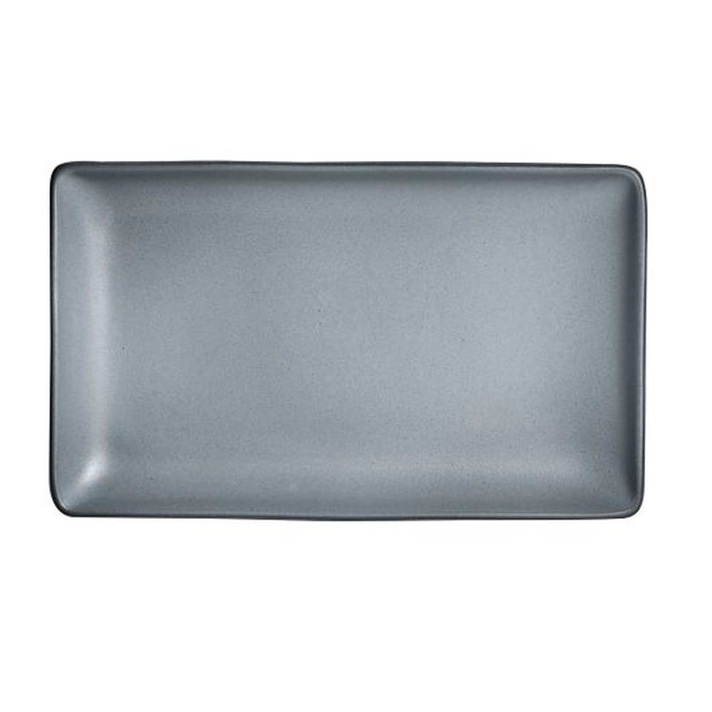 Denali Matte Gray 10 inch Rectangle Platter, 12 count