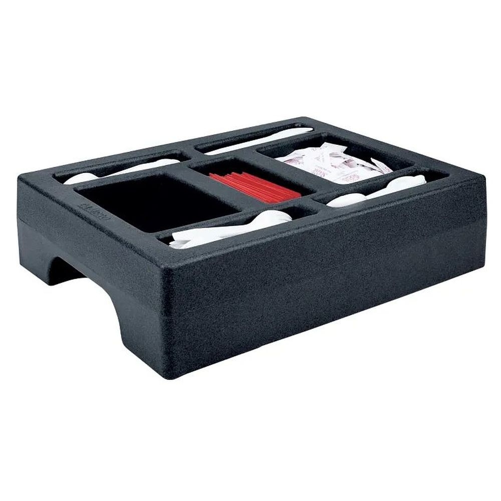 Cambro Black Condiment Holder Only For 1 Gallon Camtainer, 20 X 16 X 4 13/16 Inch