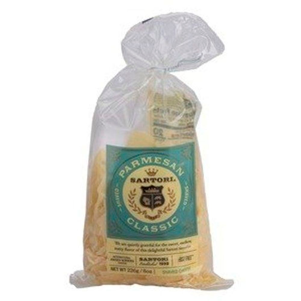 Sartori Parmesan Cheese, 8 Ounce Shaved Bag -- 16 per case