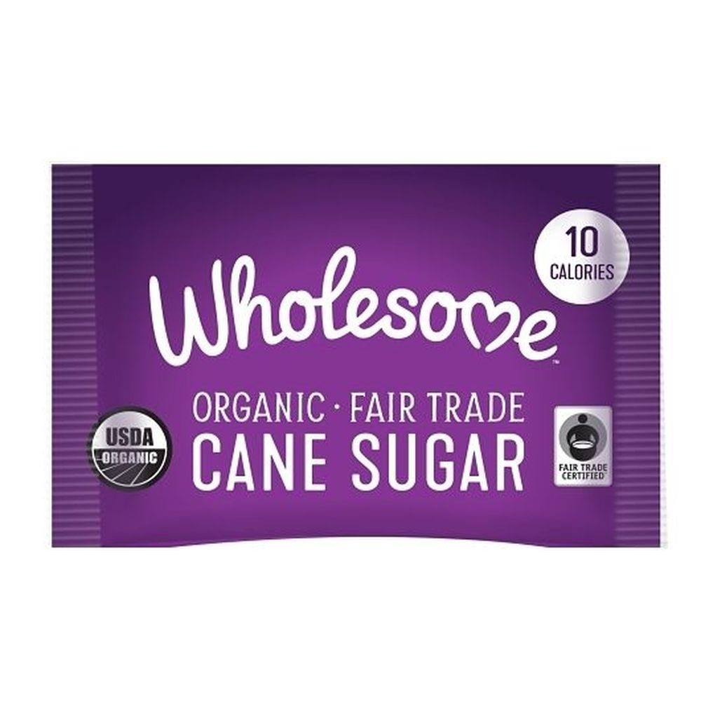 Wholesome Sweeteners Organic Cane Sugar Packet, 2.6 Gram -- 1000 per case.