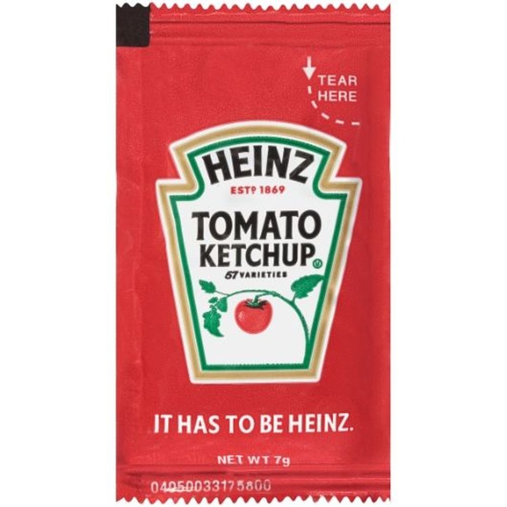 Heinz Ketchup Single Serve, 7g -- 1000 per case
