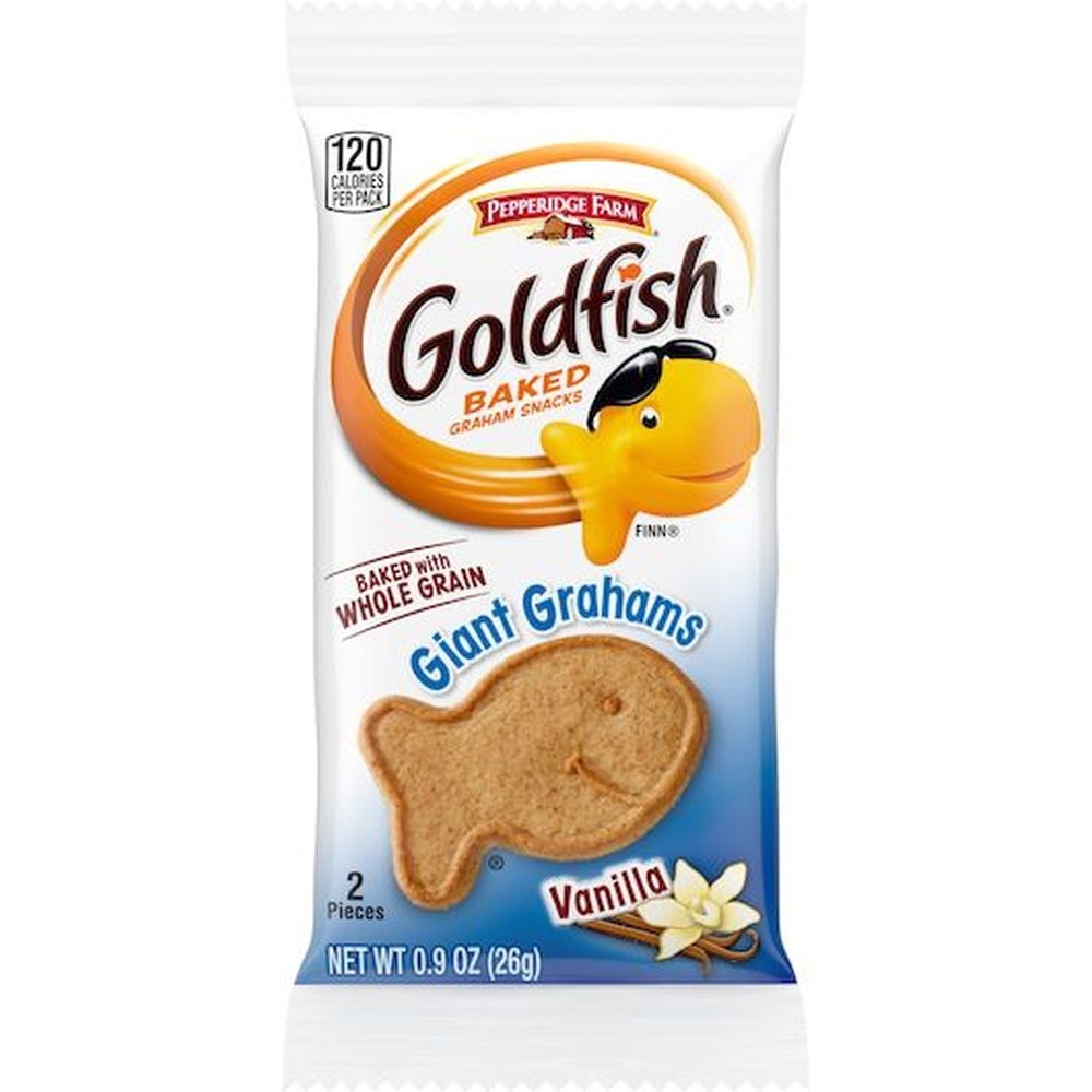 Pepperidge Farm Goldfish Vanilla Giant Graham Snacks, 0.9 Ounce -- 300 per case.