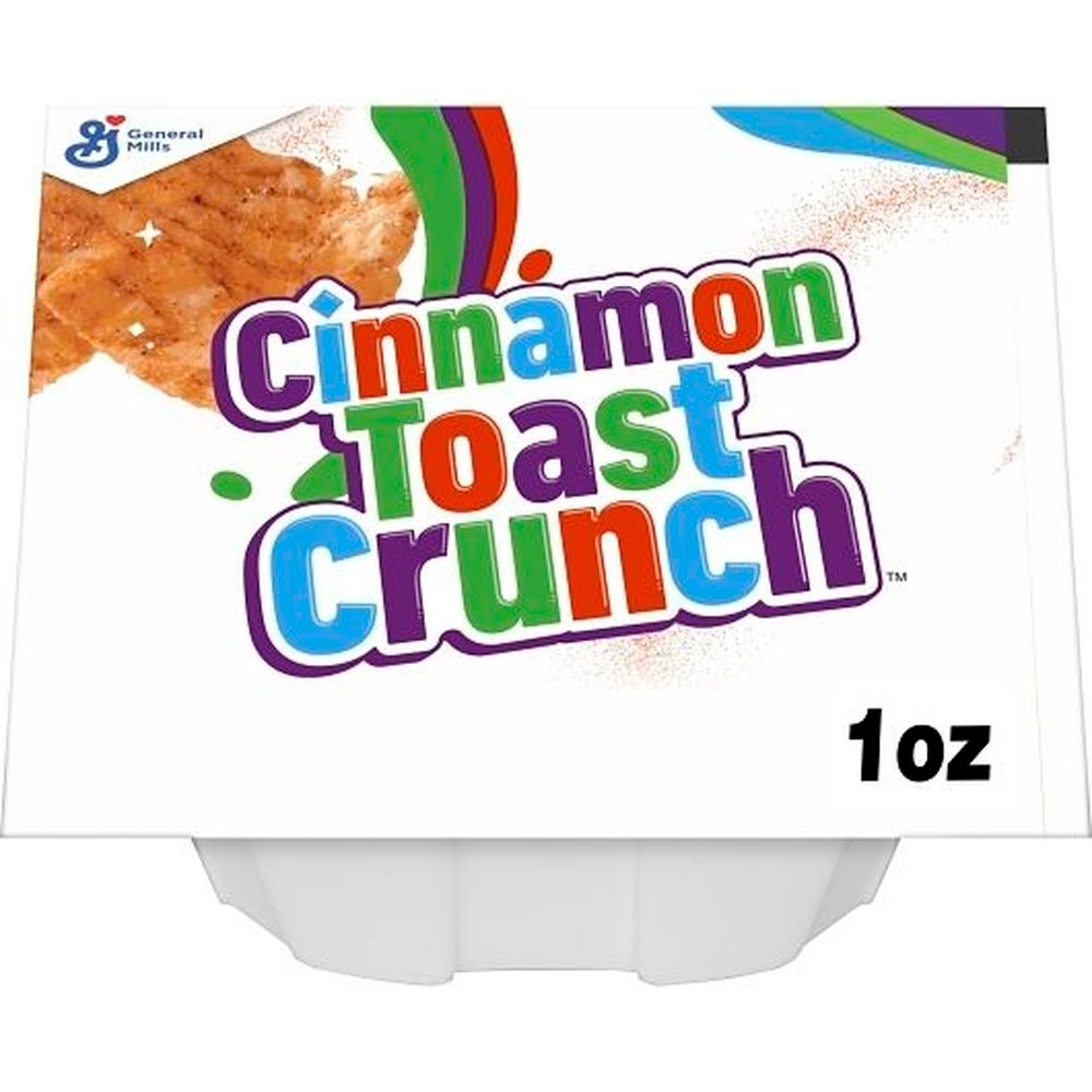 General Mills Cinnamon Toast Crunch Cereal, Bowl Pak, 1 Ounce -- 96 per case.