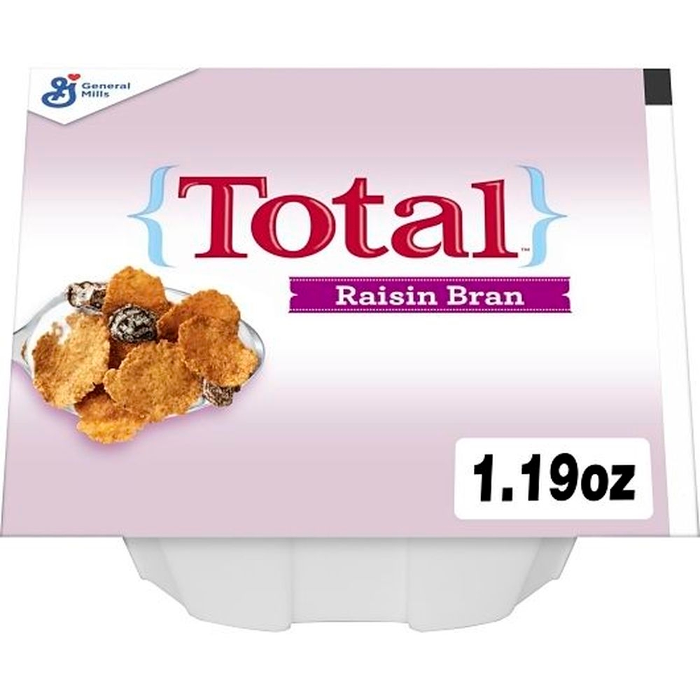 General Mills Total Raisin Bran Cereal, Bowl Pak, 1.19 Ounce -- 96 per case.