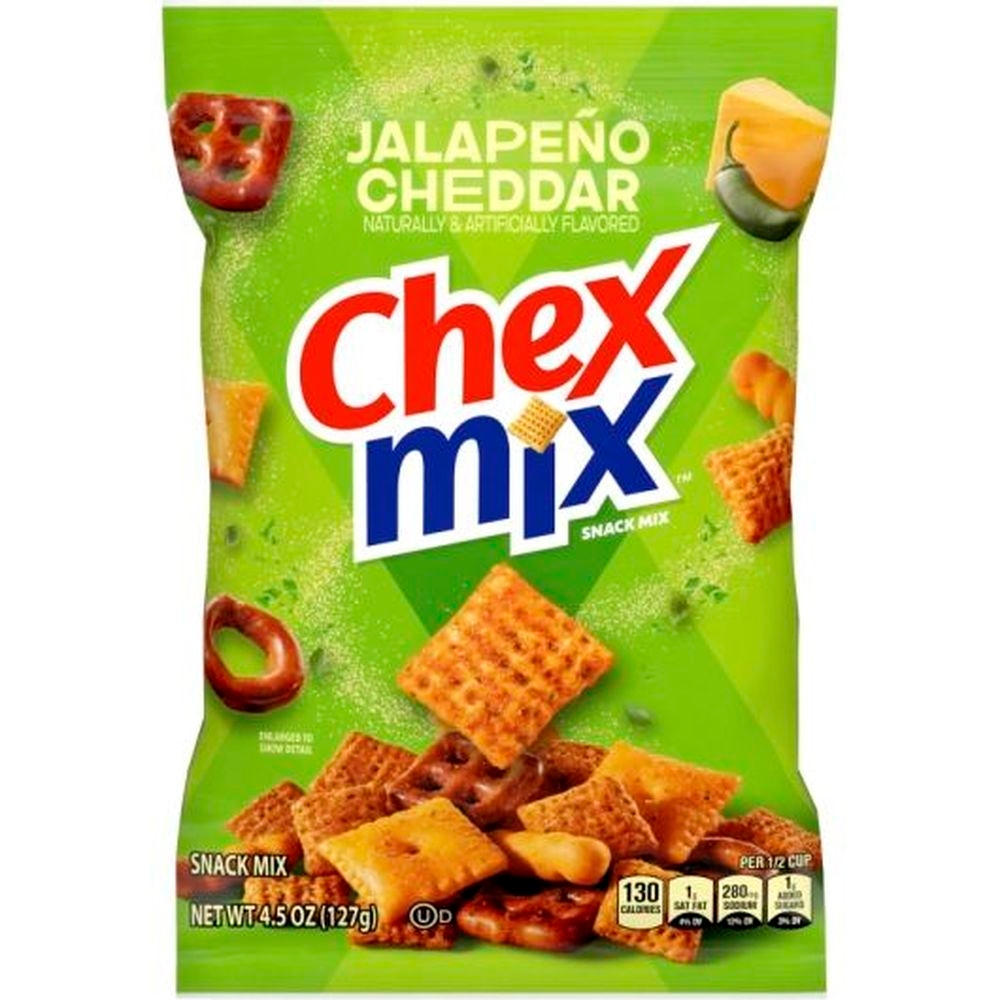 Chex Mix Spicy Jalapeno Cheddar Snack Mix, 4.5 Ounce - 8 per case