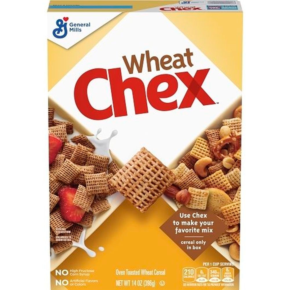 Chex Wheat Cereal Mix, 14 Ounce -- 10 per case.