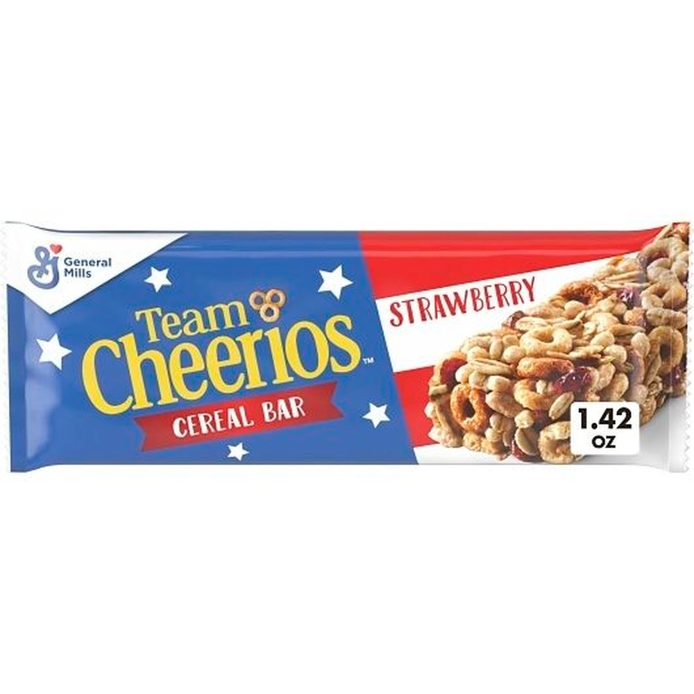 Team Cheerios Strawberry Cereal Bar, 1.42 Ounce -- 96 per case.