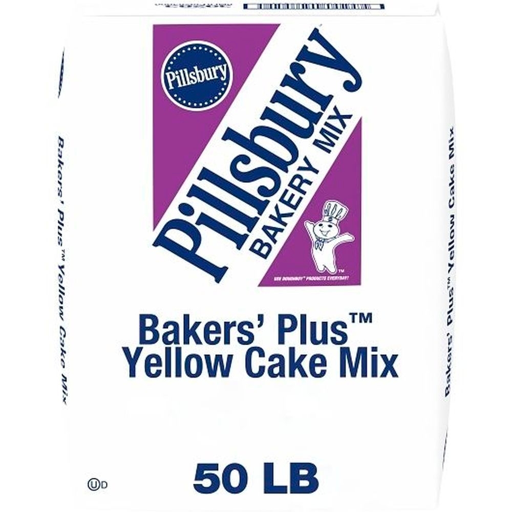 Pillsbury Baker's Plus Yellow Cake Bakery Mix, 50 Pound