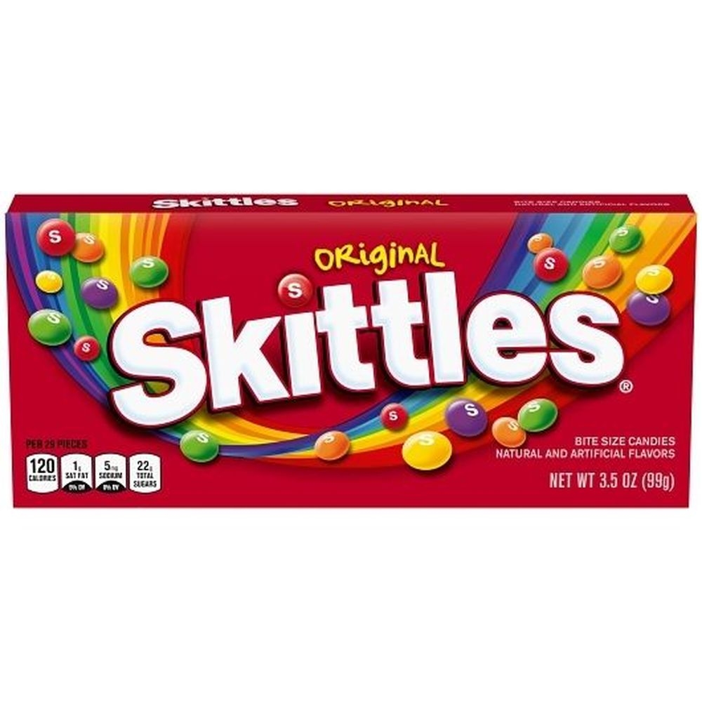 Skittles Original Bite Size Candy - Theater Box, 3.5 Ounce -- 12 per case
