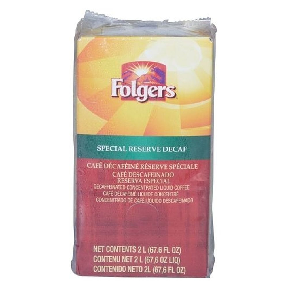 Folgers Special Reserve Decaffeinated Coffee, 2 Liter -- 2 per case.