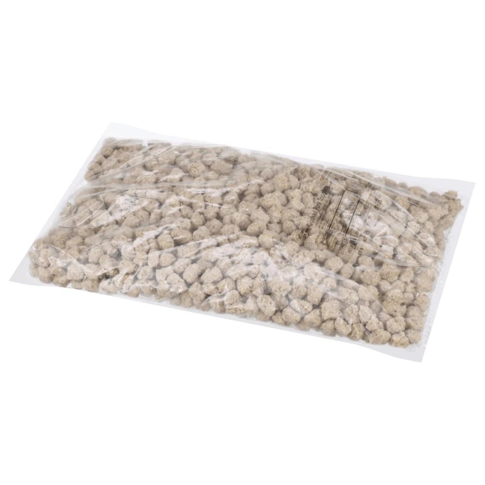 Tyson Pizzano Precooked Large Chunk Pork Pizza Topping, 5 Pound -- 2 per case.