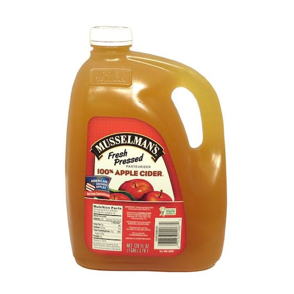 Knouse Foods Musselmans Apple Cider Juice, 128 Ounce -- 4 per case.