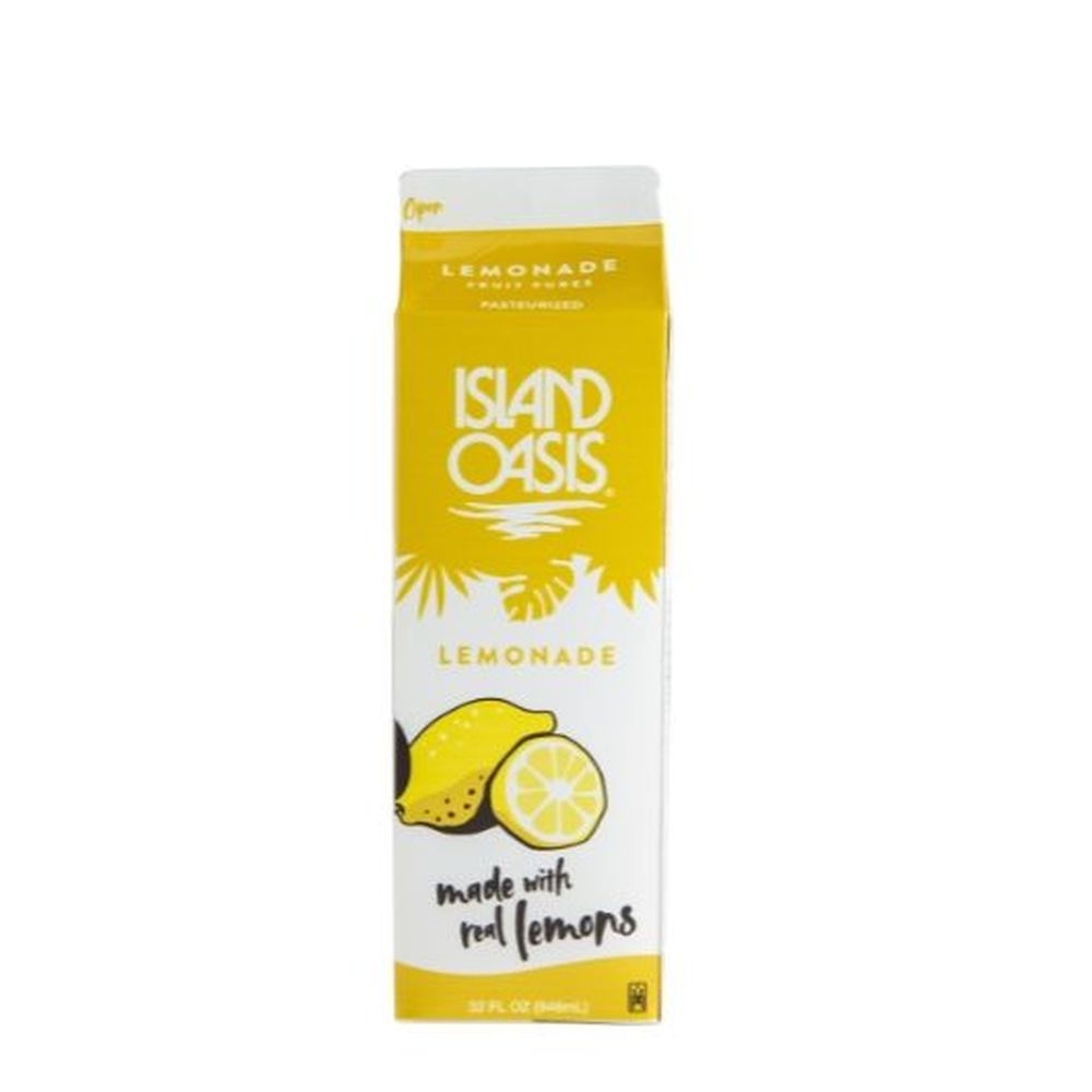 Island Oasis Premium Lemonade Beverage Mix, 32 Fluid Ounce -- 12 per case.