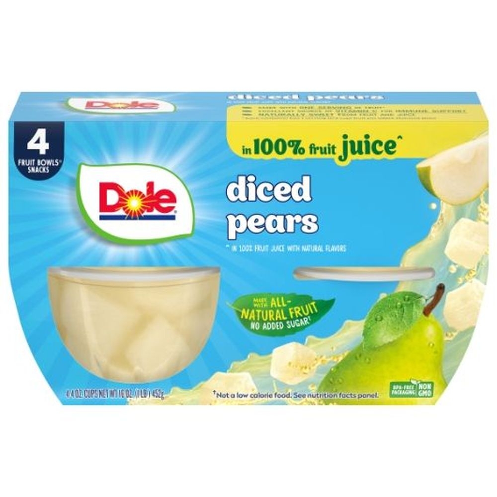 Diced Pears in Juice