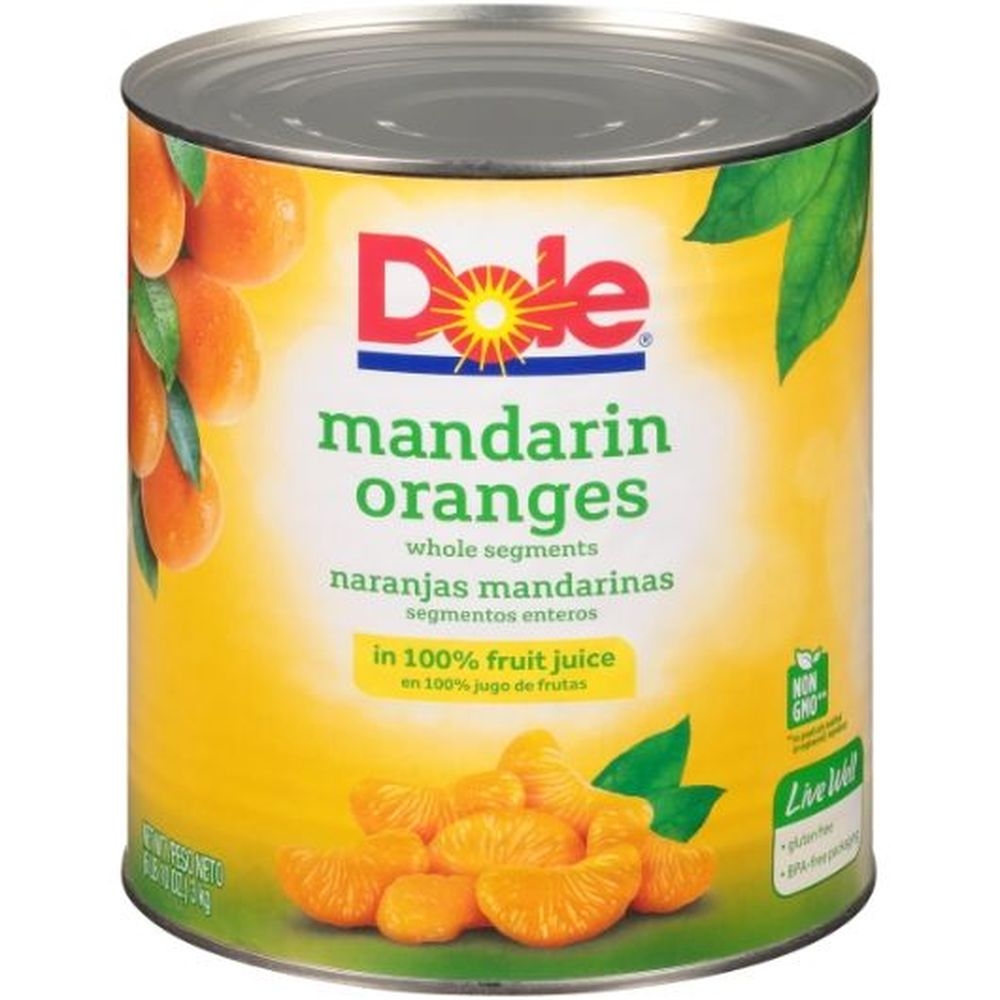 Dole Mandarin Orange Fruit in Juice, 106.187 Ounce -- 6 per case.
