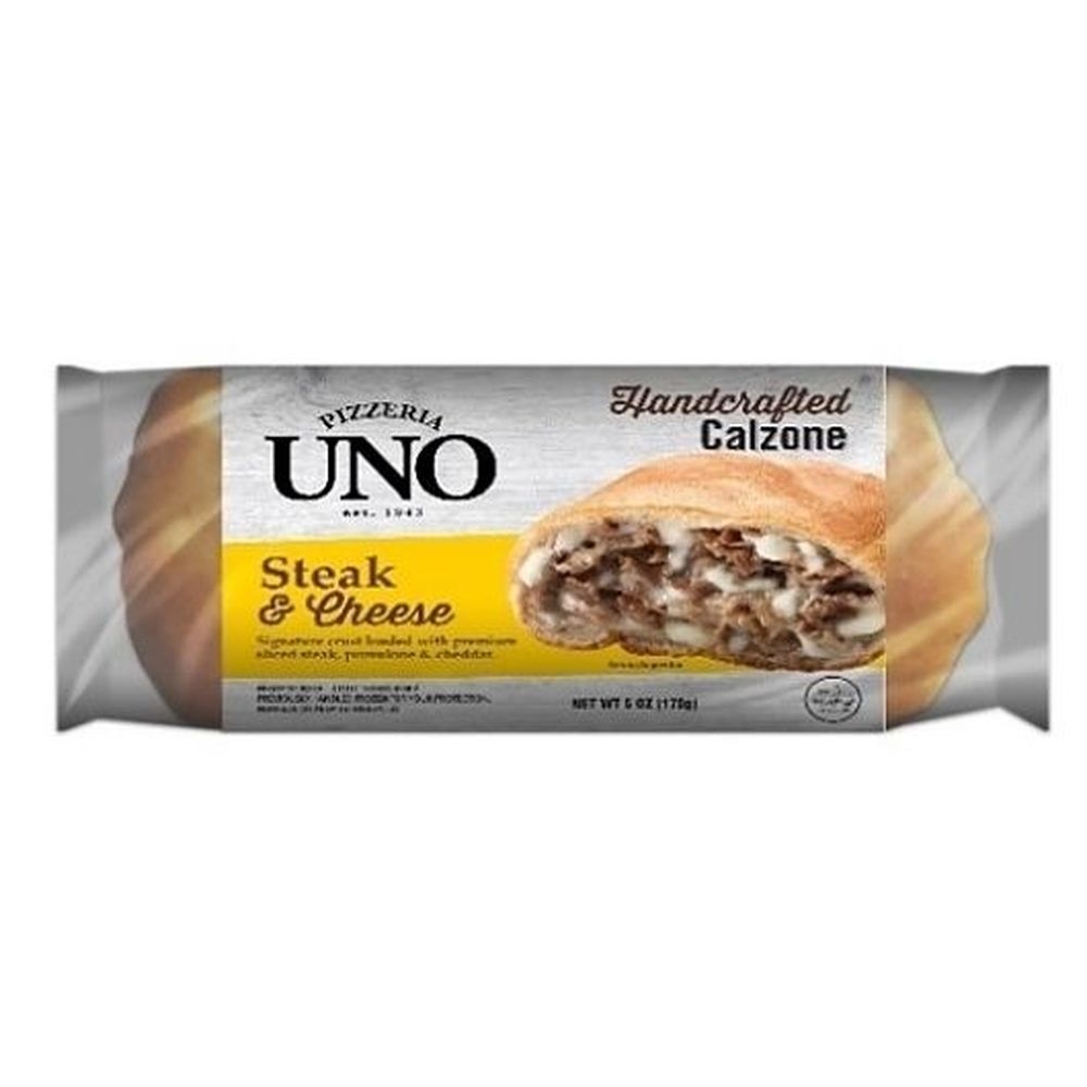 Uno Foods Individual Steak and Cheese Calzone, 6 Ounce -- 8 per case