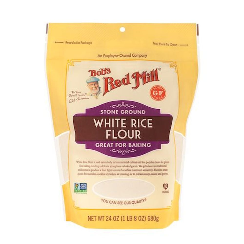 Bobs Red Mill Stone Ground White Rice Flour, 24 Ounce Pouch -- 4 per case