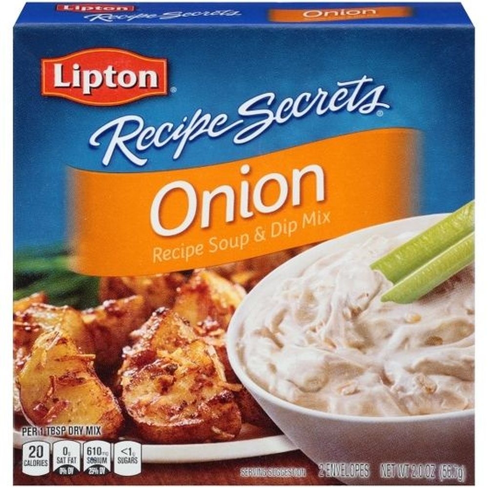Lipton Savoury Recipe Secrets Onion Soup Mix - 2 envelopes per 2 oz. box, 24 boxes per case