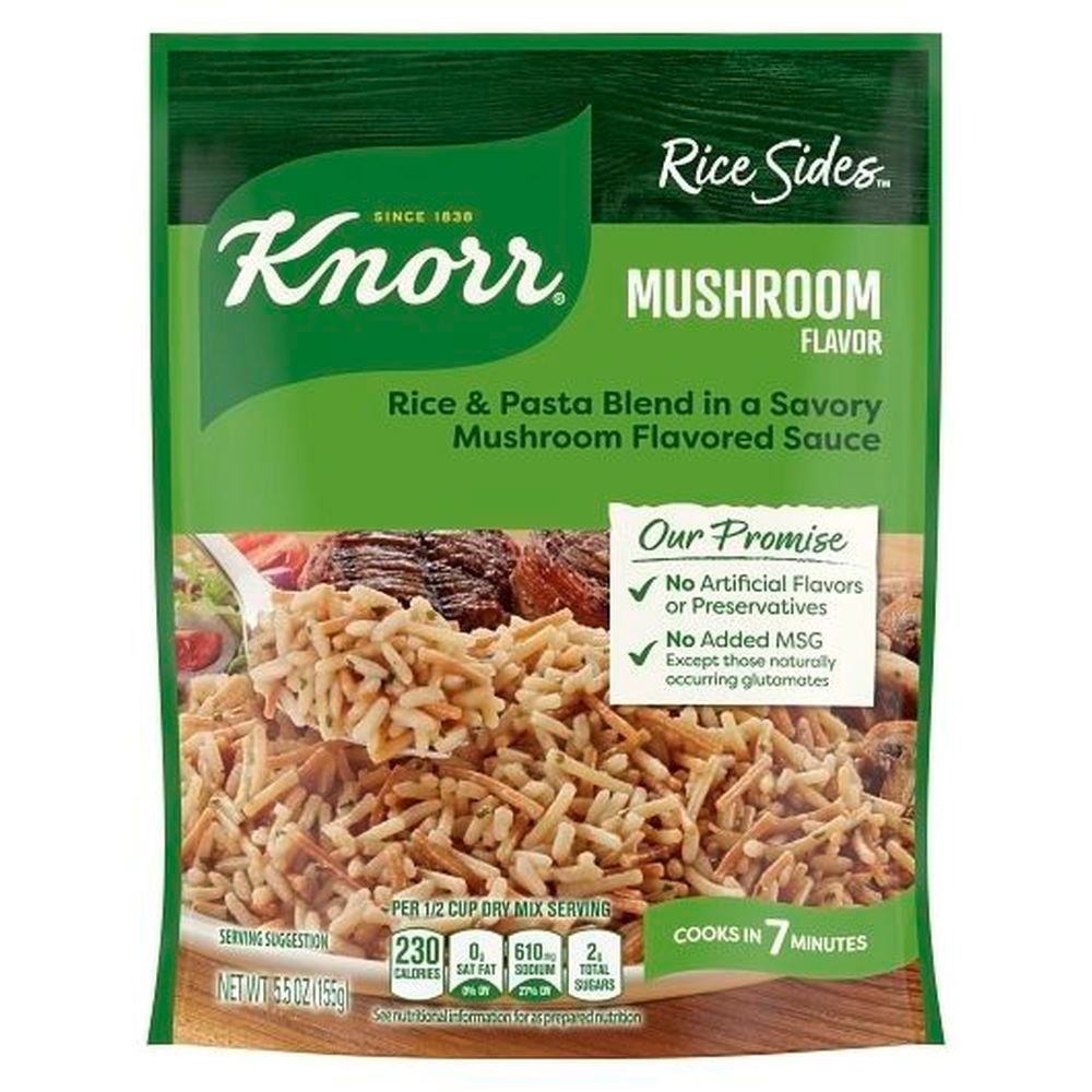 Knorr Mushroom Rice Side Meal, 5.5 Fluid Ounce -- 8 per case.