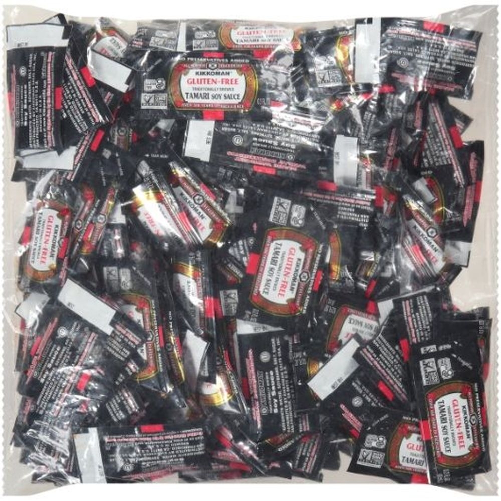 Kikkoman Gluten Free Tamari Soy Sauce, 6 Milliliter Packet -- 200 per case.