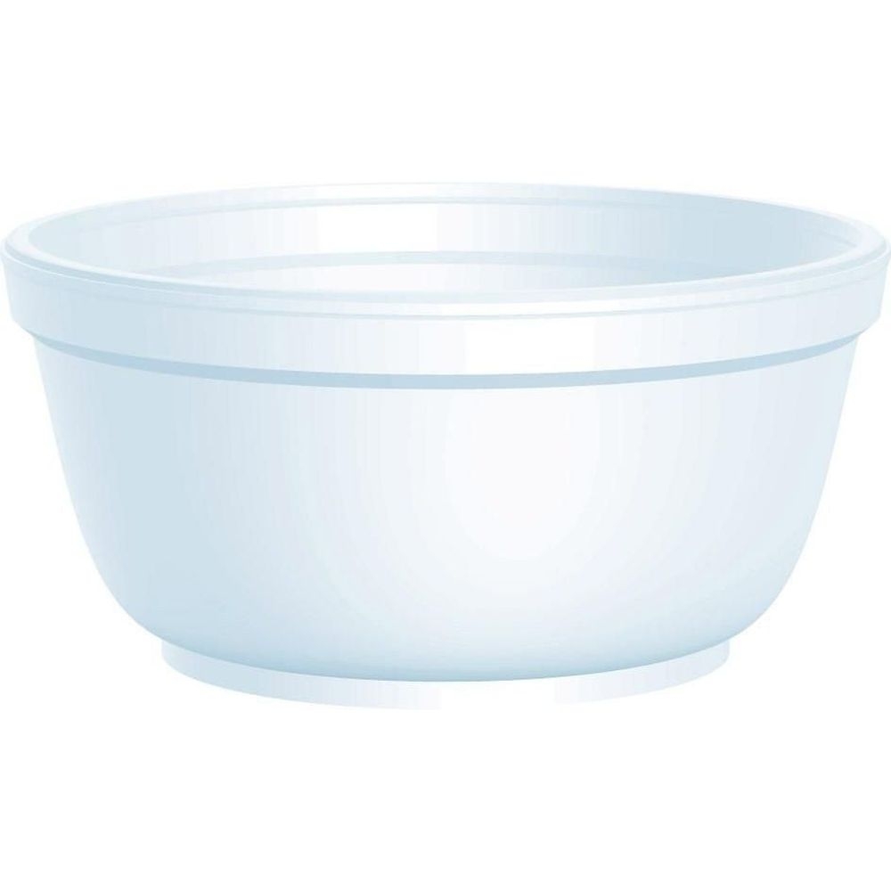 White EPS Insulated Foam Bowl
