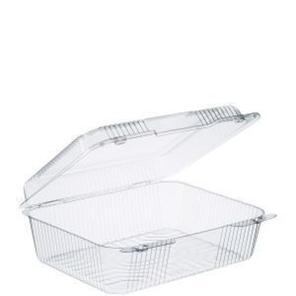 Clear Oblong Hinged Container