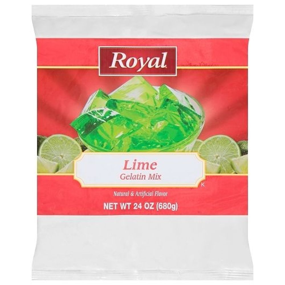 Royal Lime Gelatin, 24 Ounce -- 12 per case.