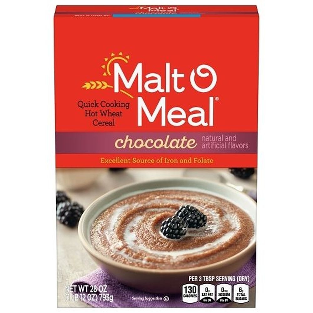 Malt-O-Meal Chocolate Hot Wheat Cereal, 28 ounce -- 12 per case
