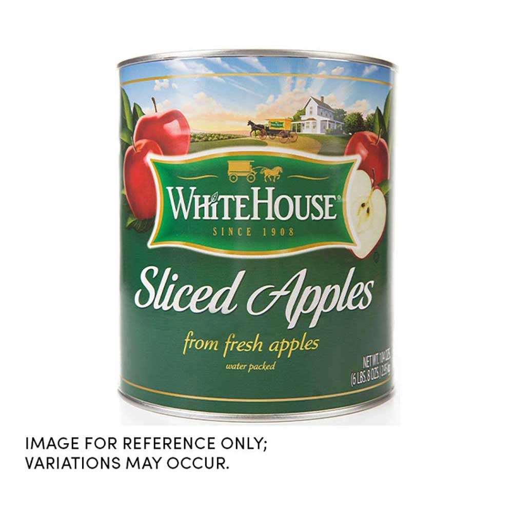 Commodity Canned Fruit and Vegetables Sliced Apple in Water, Number 10 Can -- 6 per case