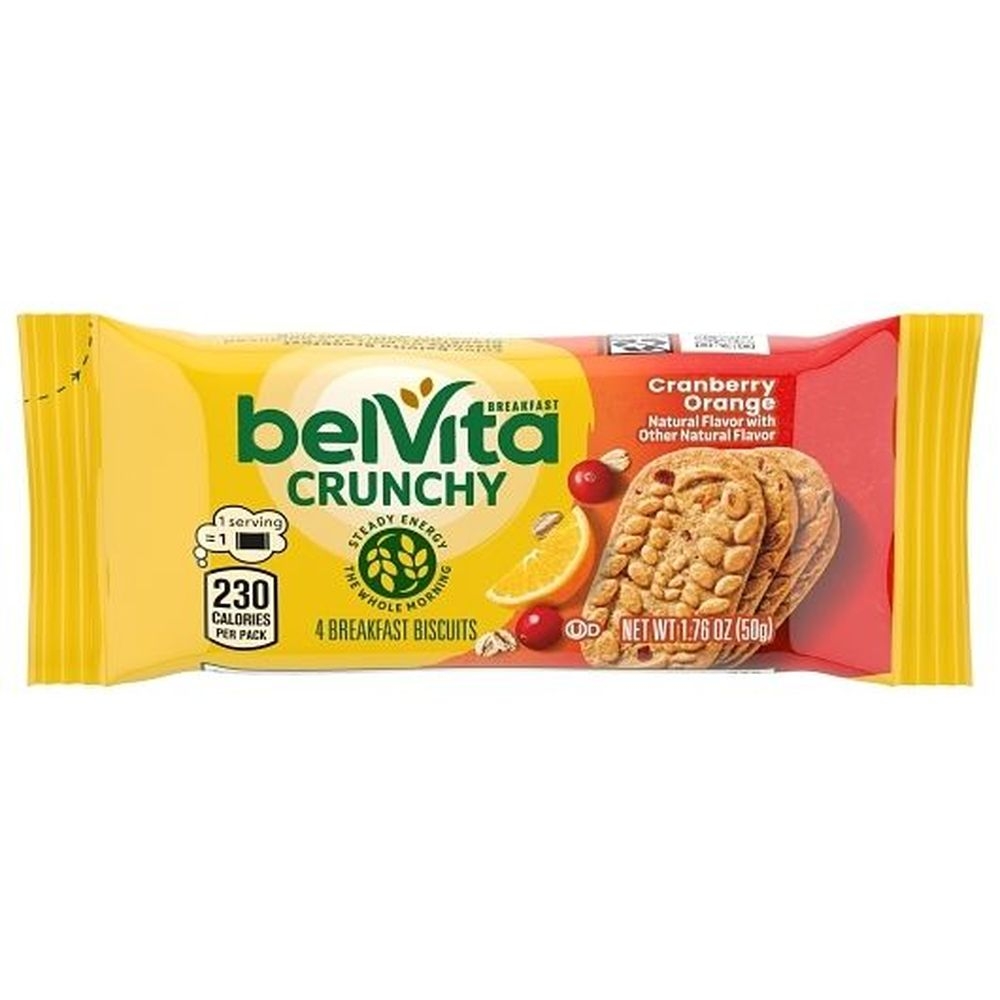 Belvita Cookies Cranberry Orange, 1.76 Ounce - 5 per box -- 6 per case.
