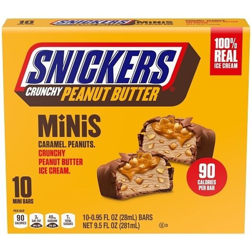 Crunchy Peanut Butter Mini Ice Cream Bar