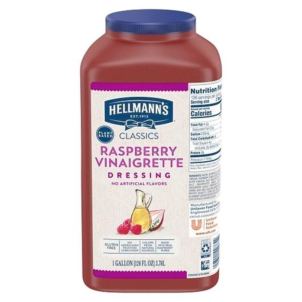 Hellmann's Classics Raspberry Vinaigrette Salad Dressing Jug, 1 gallon -- 4 per case