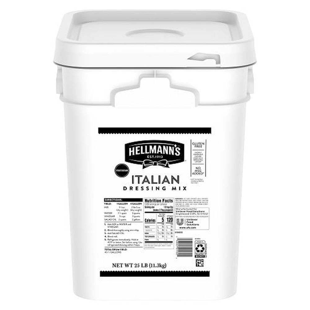 Hellmanns Italian Dressing Dry Mix, 25 Pound