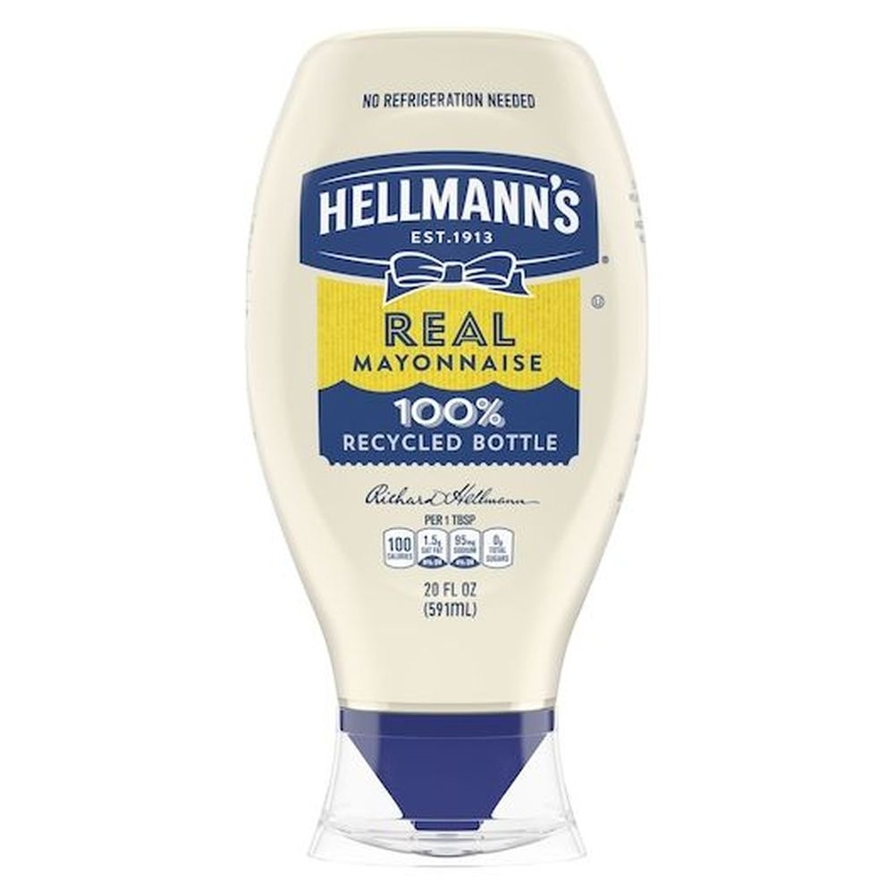Hellmann's Real Mayonnaise Squeeze Bottle 20 oz --  12 per case