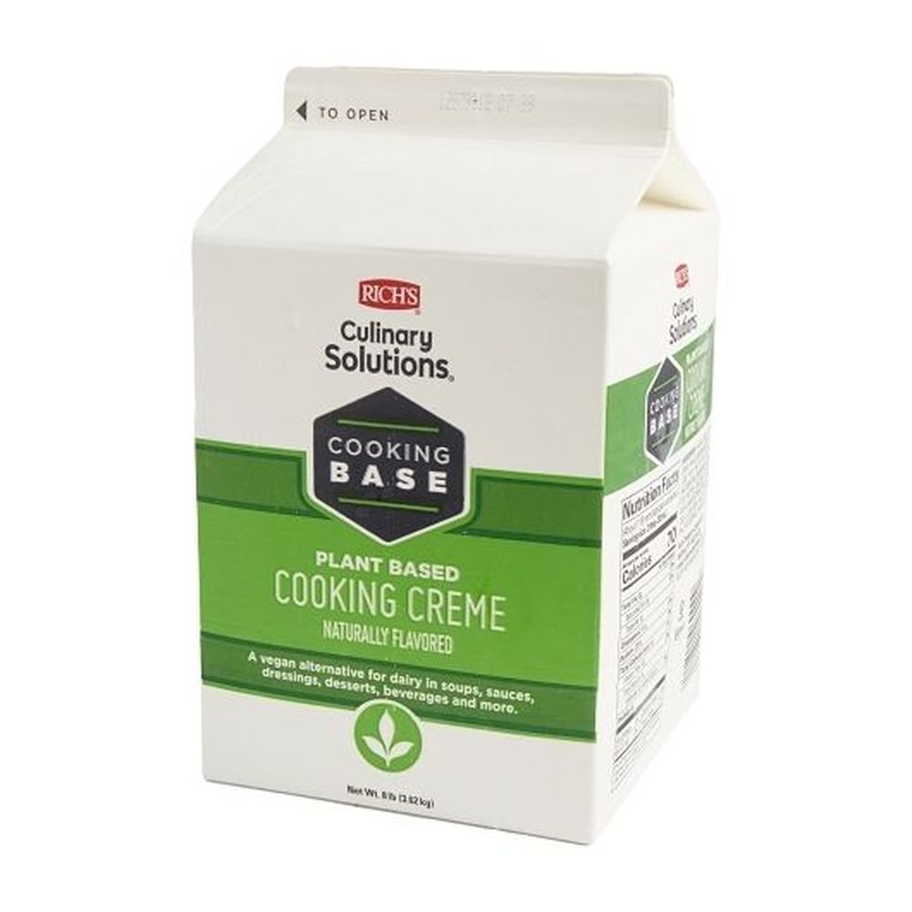 Richs Plant Based Naturally Flavored Cooking Creme, 8 Pound -- 4 per case.