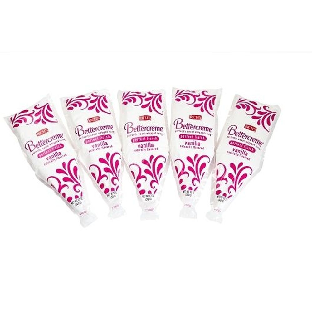 Richs Vanilla Bettercreme Icing, 0.75 Pound -- 15 per case