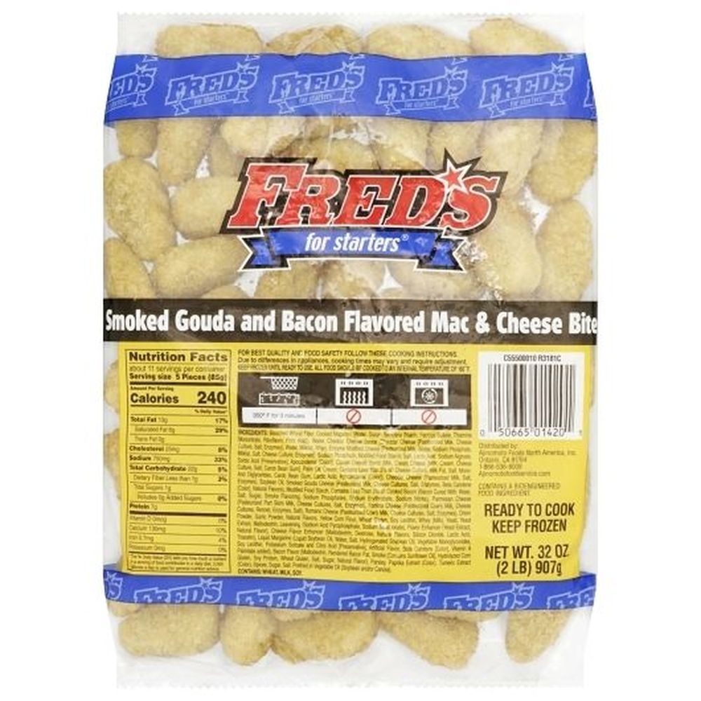 Freds Smoked Gouda Mac and Cheese Bites, 2 Pound -- 6 per case